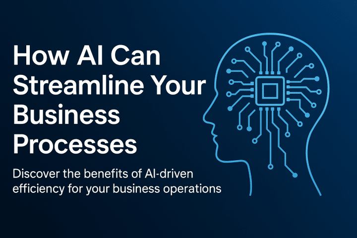 Modern AI automation concept showing how businesses boost efficiency with smart tools
